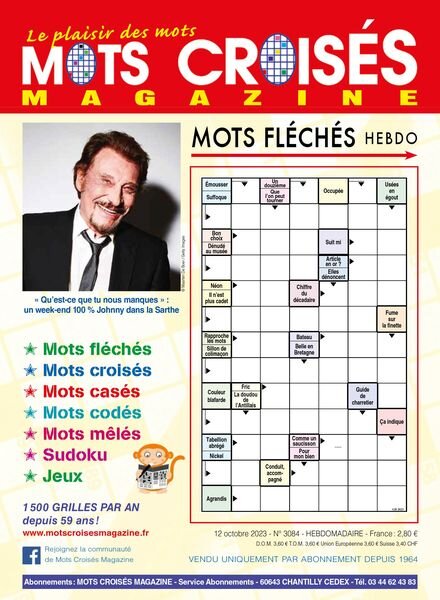 Mots Croises Magazine – 12 Octobre 2023 Cover