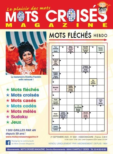 Mots Croises Magazine – 26 Septembre 2023 Cover