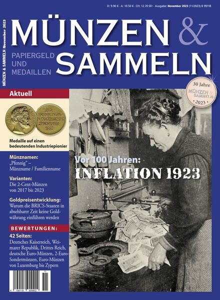 Munzen & Sammeln – November 2023 Cover