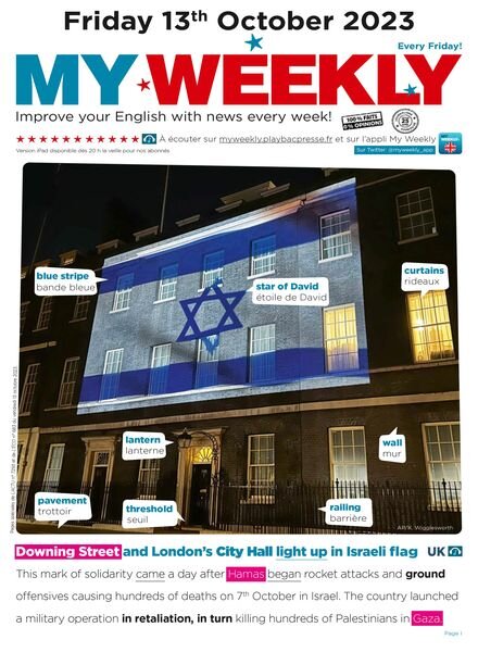 My Weekly fr – 13 Octobre 2023 Cover
