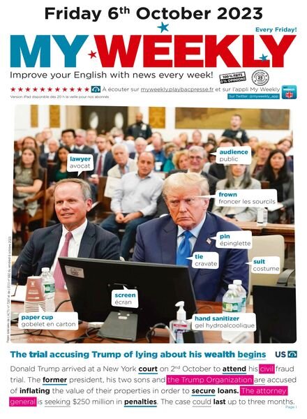 My Weekly fr – 6 Octobre 2023 Cover