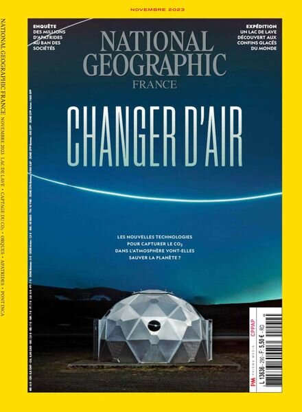 National Geographic France – Novembre 2023 Cover