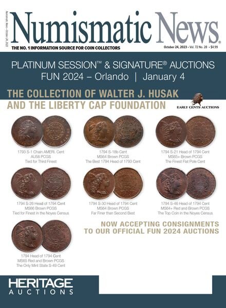 Numismatic News – October 24 2023 Cover