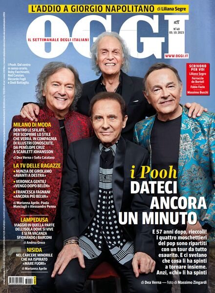 Oggi – 5 Ottobre 2023 Cover