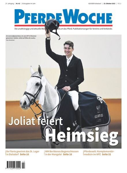 PferdeWoche – 25 Oktober 2023 Cover