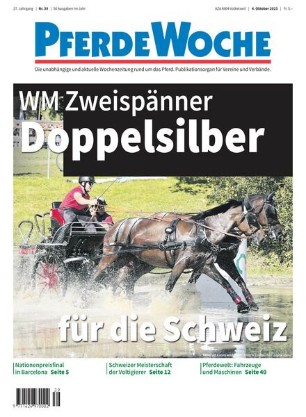 PferdeWoche – 4 Oktober 2023 Cover