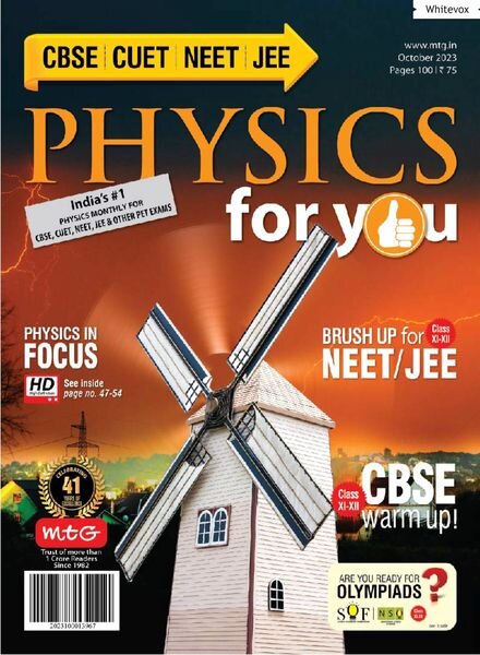 Physics For You – October 2023 Cover