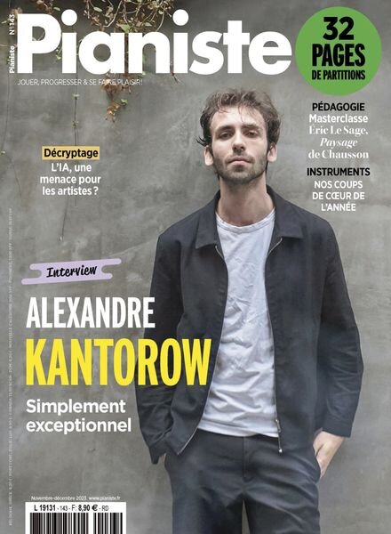 Pianiste – Novembre-Decembre 2023 Cover