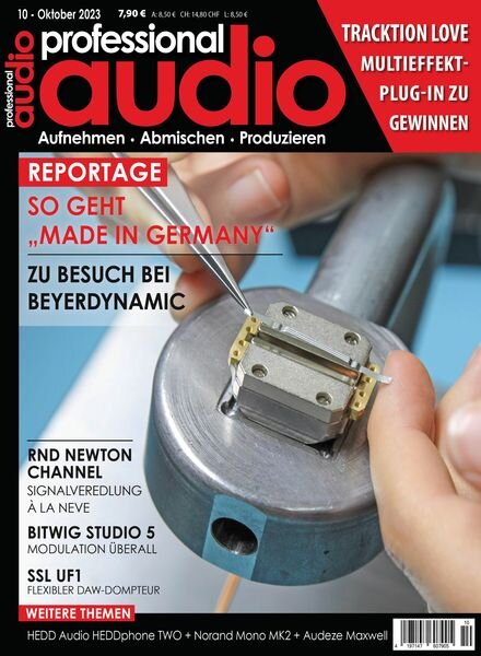 Professional Audio – Oktober 2023 Cover