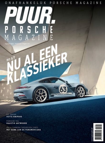 PUUR Porsche Magazine – Augustus 2023 Cover