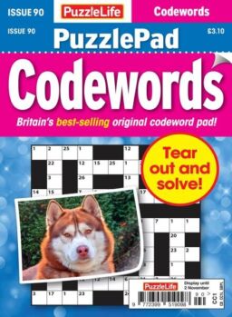 PuzzleLife PuzzlePad Codewords – Issue 90 – October 2023