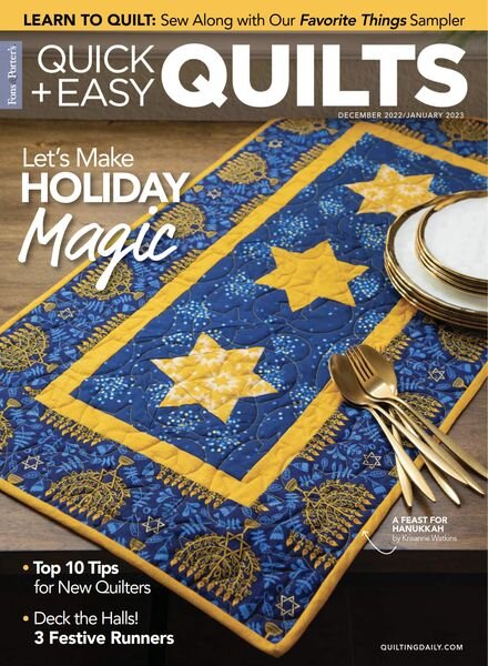 Quick+Easy Quilts – December 2022 – January 2023 Cover