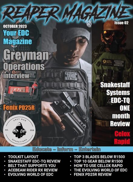 Reaper Magazine – Issue 2 – October 2023 Cover