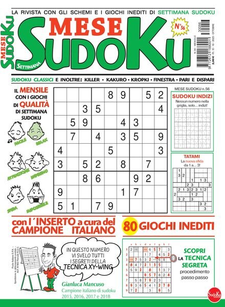 Settimana Sudoku Mese – Ottobre 2023 Cover