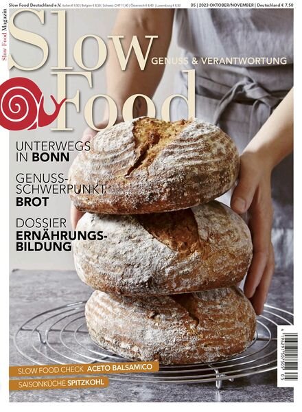 Slow Food Magazin – Oktober-November 2023 Cover