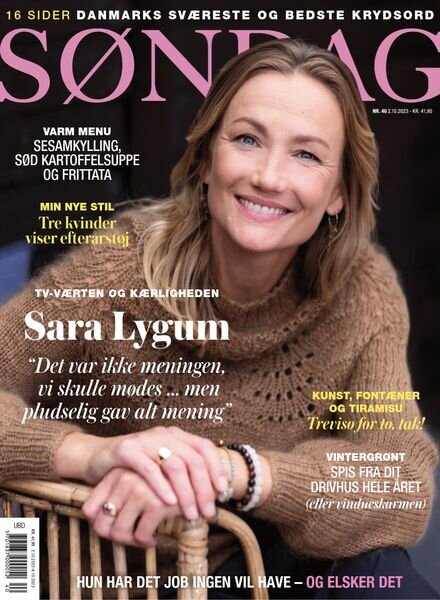 Sondag – 2 October 2023 Cover
