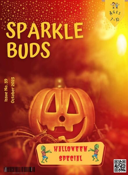 Sparkle Buds Kids Magazine Ages 7-10 – October 2023 Cover