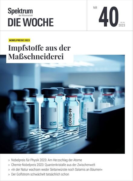 Spektrum Die Woche – 6 Oktober 2023 Cover