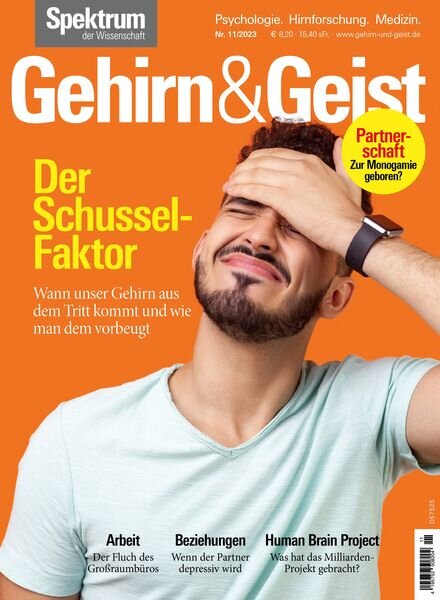 Spektrum Gehirn&Geist – November 2023 Cover