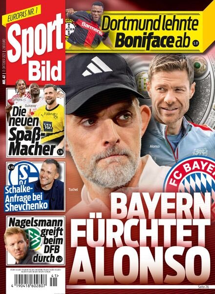 Sport Bild – 11 Oktober 2023 Cover