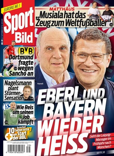 Sport Bild – 27 September 2023 Cover