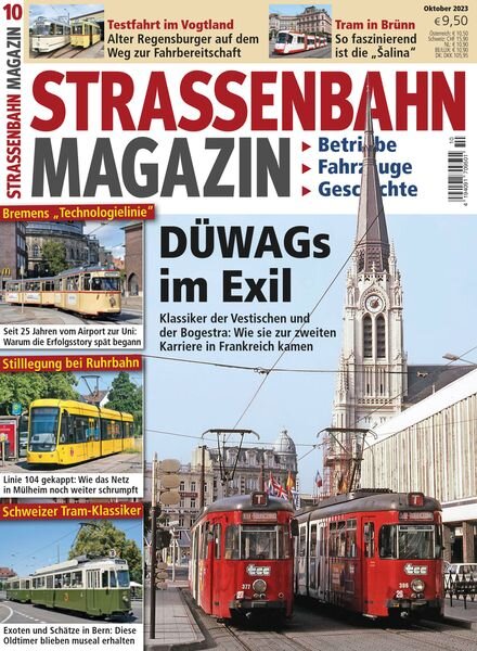 Strassenbahn – Oktober 2023 Cover