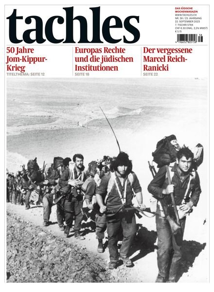 tachles – 22 September 2023 Cover