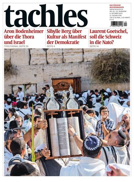 Tachles – 6 Oktober 2023 Cover