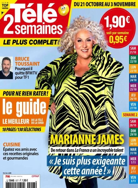 Tele 2 Semaines – 21 Octobre 2023 Cover