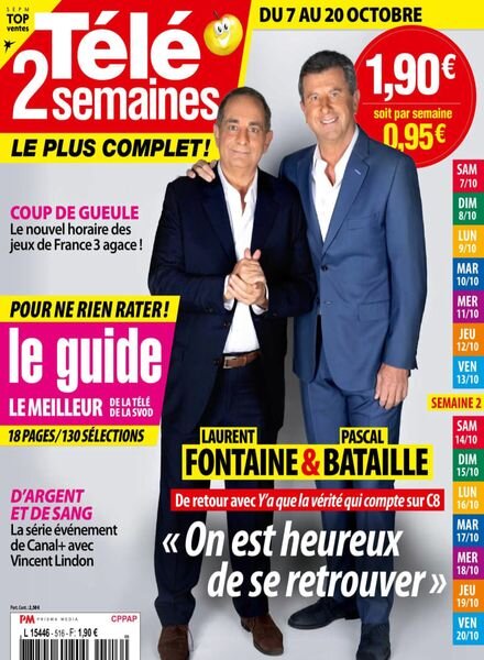 Tele 2 Semaines – 7 Octobre 2023 Cover
