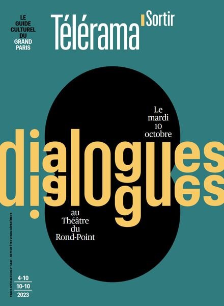 Telerama Sortir – 4 Octobre 2023 Cover
