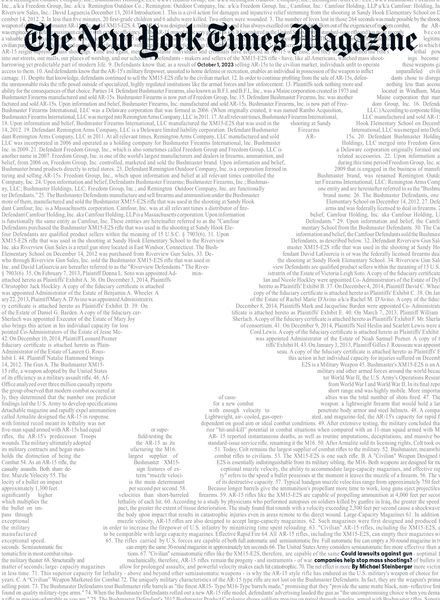 The New York Times Magazine – 01 October 2023 Cover