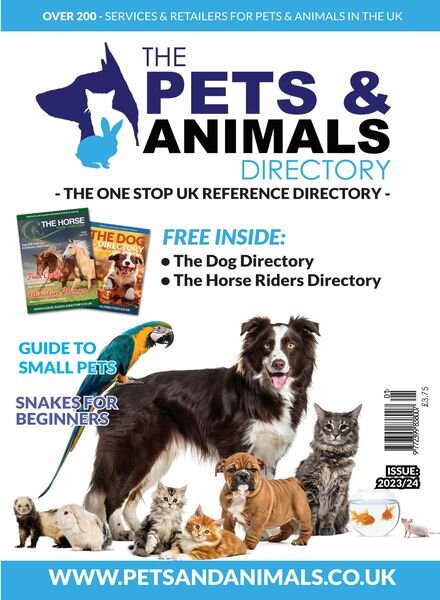 The Pets & Animals Directory – 2023-2024 Cover