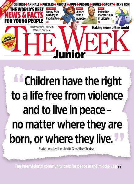 The Week Junior UK – Issue 410 – 21 October 2023 Cover