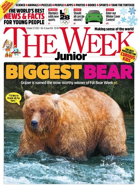 The Week Junior USA – Issue 184 – October 27 2023 Cover