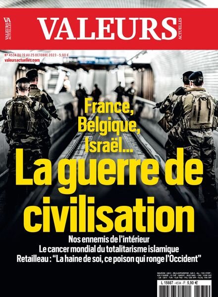Valeurs Actuelles – 19 Octobre 2023 Cover
