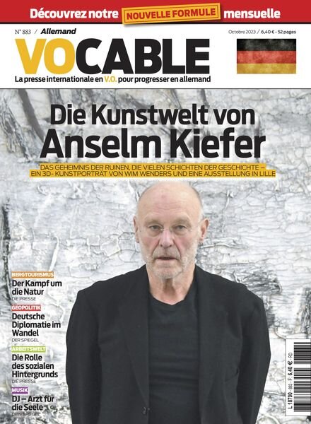 Vocable Allemand – Octobre 2023 Cover