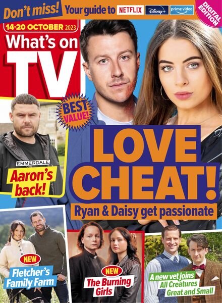 What’s on TV – 14 October 2023 Cover