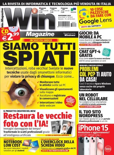 Win Magazine – Novembre 2023 Cover