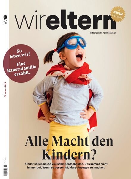 Wir Eltern – Oktober 2023 Cover
