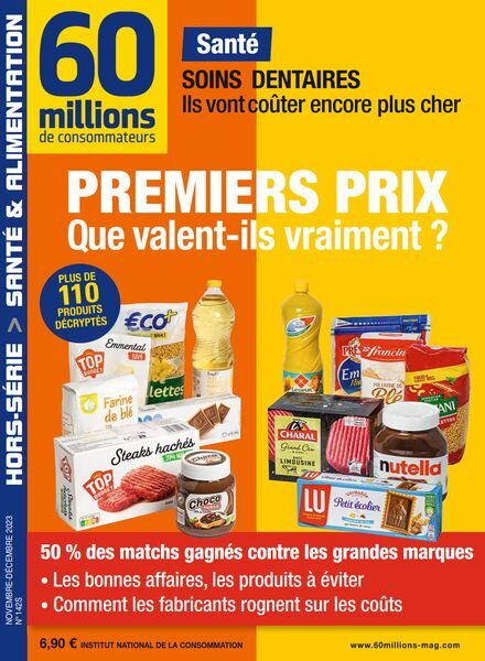 60 Millions de Consommateurs – Hors-Serie – Novembre-Decembre 2023 Cover