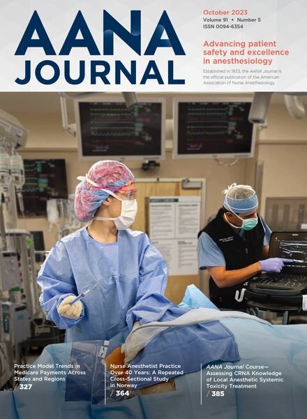 AANA Journal – October 2023 Cover