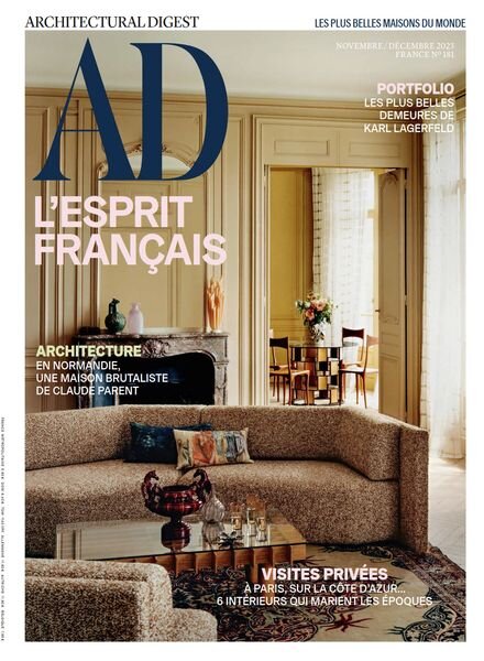 AD Architectural Digest France – Novembre-Decembre 2023 Cover