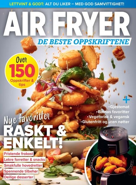 Air fryer De beste oppskriftene Norge – Oktober 2023 Cover