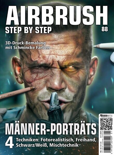 Airbrush Step by Step German Edition – Januar 2024 Cover