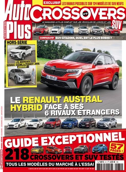 Auto Plus Crossovers SUV – Novembre-Decembre 2023 – Janvier 2024 Cover