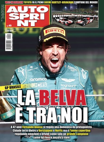 Auto Sprint – 7 Novembre 2023 Cover