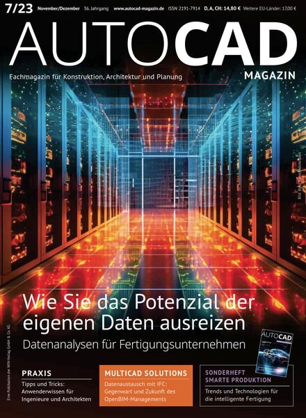 AutoCAD & Inventor Magazin – November-Dezember 2023 Cover