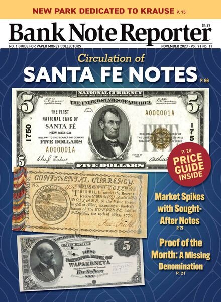 Bank Note Reporter – November 2023 Cover