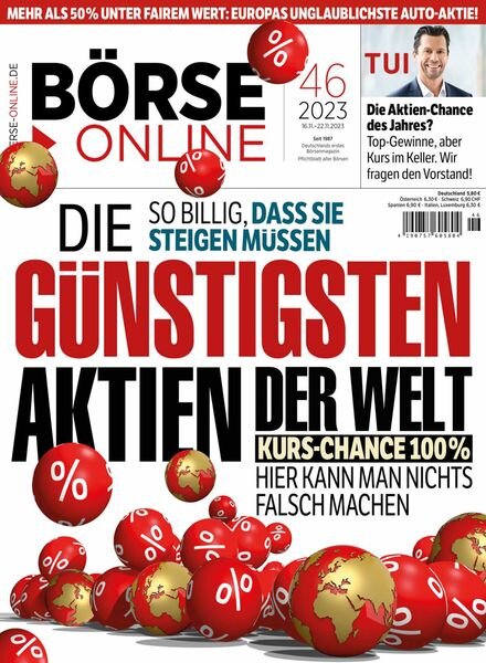 Borse Online – 16 November 2023 Cover
